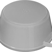Staub - 4 PC 10" Cast Iron Stackable Cocotte Set Grey - 1010767