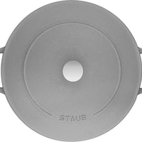 Staub - 4 PC 10" Cast Iron Stackable Cocotte Set Grey - 1010767