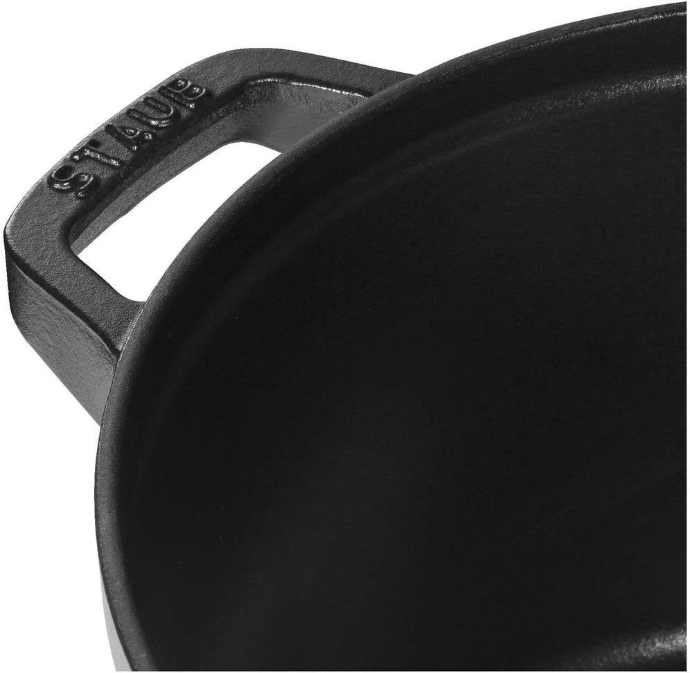 Staub - 4 PC 9.5" Cast Iron Stackable Cocotte Set Black - 1010886