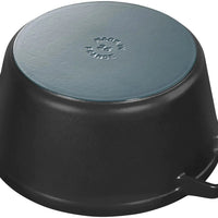 Staub - 4 PC 9.5" Cast Iron Stackable Cocotte Set Black - 1010886