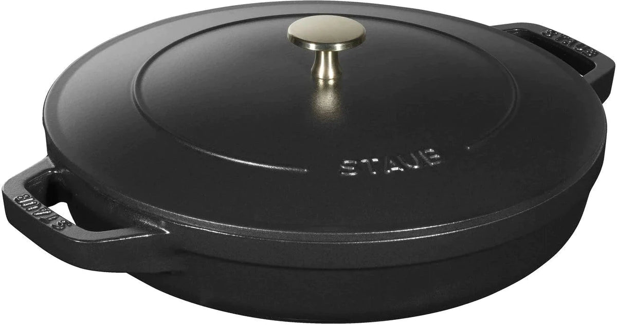 Staub - 4 PC 9.5" Cast Iron Stackable Cocotte Set Black - 1010886