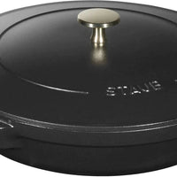 Staub - 4 PC 9.5" Cast Iron Stackable Cocotte Set Black - 1010886