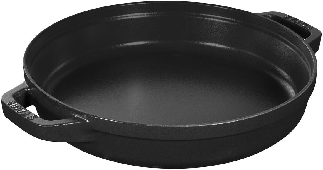 Staub - 4 PC 9.5" Cast Iron Stackable Cocotte Set Black - 1010886