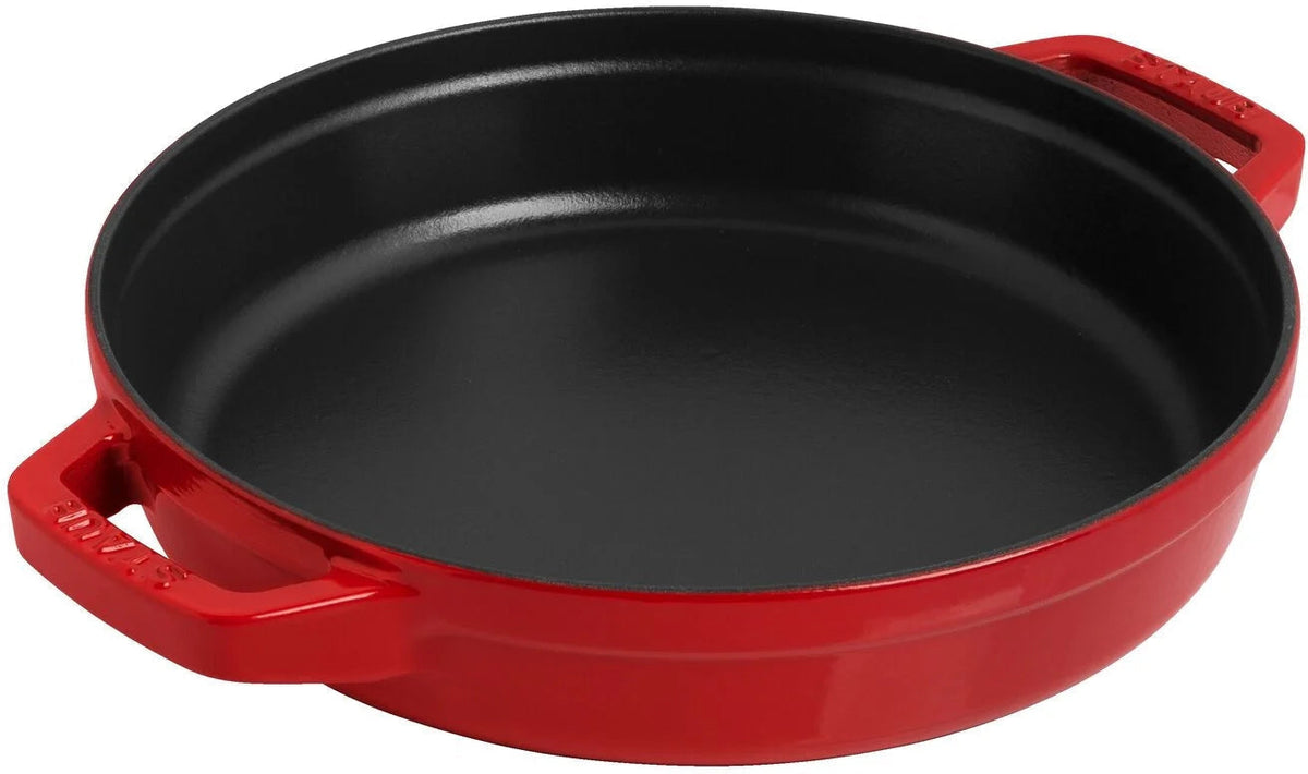 Staub - 4 PC 9.5" Cast Iron Stackable Cocotte Set Cherry - 1010887