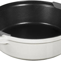 Staub - 4 PC 9.5" Cast Iron Stackable Cocotte Set White Truffle - 1010892