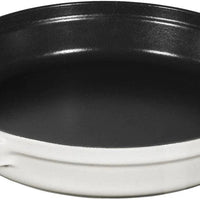 Staub - 4 PC 9.5" Cast Iron Stackable Cocotte Set White Truffle - 1010892