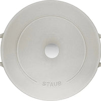 Staub - 4 PC 9.5" Cast Iron Stackable Cocotte Set White Truffle - 1010892