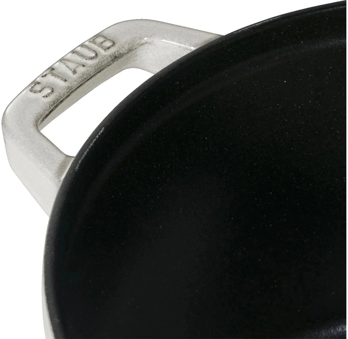 Staub - 4 PC 9.5" Cast Iron Stackable Cocotte Set White Truffle - 1010892