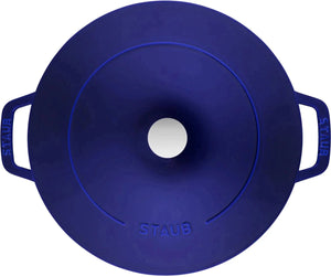 Staub - 4 PC 10" Cast Iron Stackable Cocotte Set Blue - 1010769
