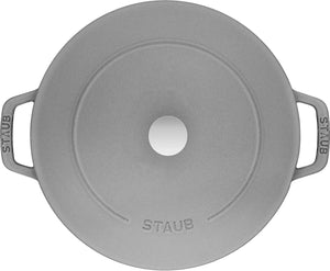 Staub - 4 PC 10" Cast Iron Stackable Cocotte Set Grey - 1010767