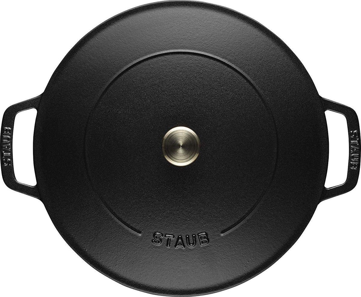 Staub - 4 QT Braiser with Chistera Lid Black 3.8L - 40511-472