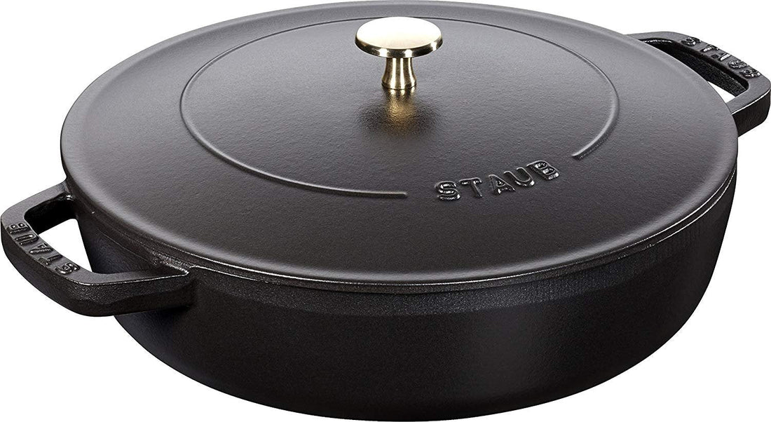 Staub - 4 QT Braiser with Chistera Lid Black 3.8L - 40511-472