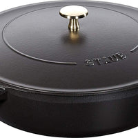 Staub - 4 QT Braiser with Chistera Lid Black 3.8L - 40511-472