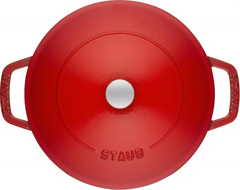 Staub - 4 QT Braiser with Chistera Lid Cherry Red 3.8L - 40511-474