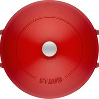 Staub - 4 QT Braiser with Chistera Lid Cherry Red 3.8L - 40511-474