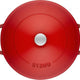 Staub - 4 QT Braiser with Chistera Lid Cherry Red 3.8L - 40511-474