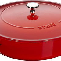 Staub - 4 QT Braiser with Chistera Lid Cherry Red 3.8L - 40511-474