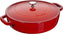 Staub - 4 QT Braiser with Chistera Lid Cherry Red 3.8L - 40511-474