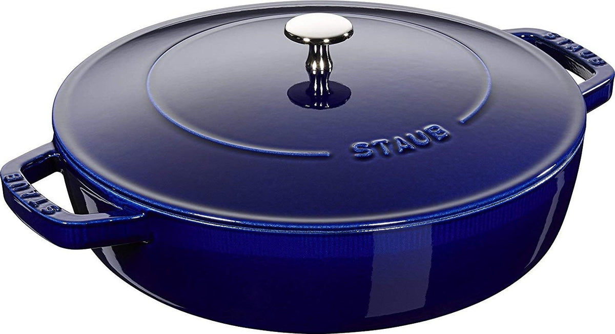 Staub - 4 QT Braiser with Chistera Lid Dark Blue 3.8L - 40511-476