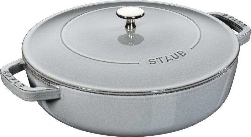 Staub - 4 QT Braiser with Chistera Lid Graphite Grey 3.8L - 40511-470