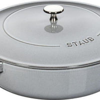 Staub - 4 QT Braiser with Chistera Lid Graphite Grey 3.8L - 40511-470