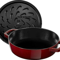 Staub - 4 QT Braiser with Chistera Lid Grenadine 3.8L - 40511-513