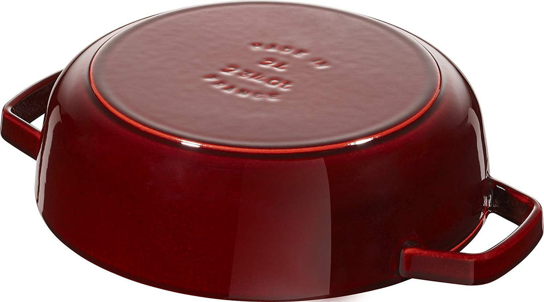 Staub - 4 QT Braiser with Chistera Lid Grenadine 3.8L - 40511-513