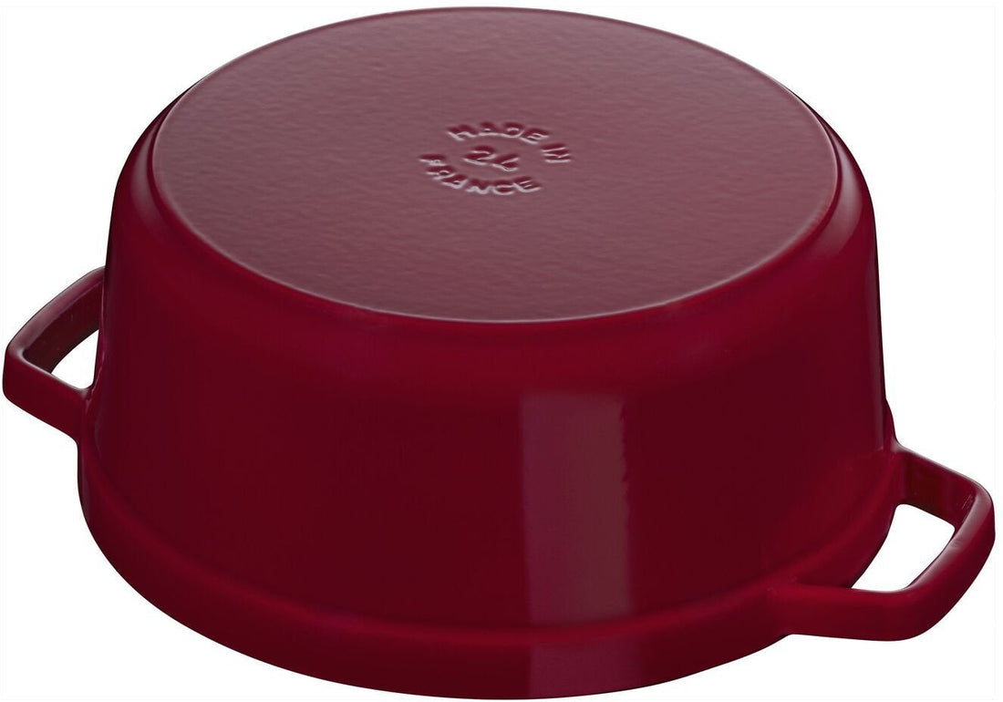 Staub - 4 QT Round Cocotte Bordeaux Red 3.8L - 40502-294