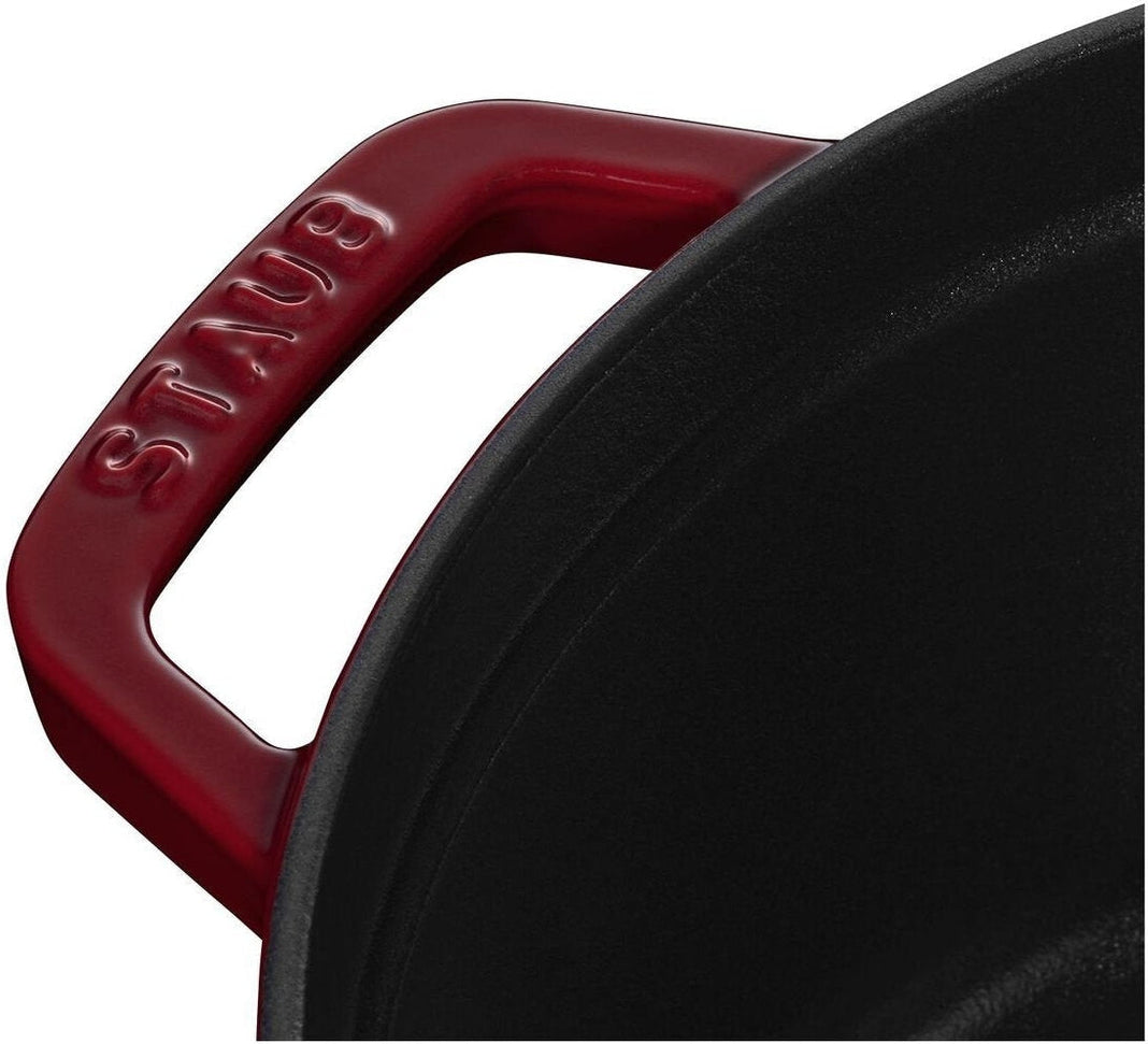 Staub - 4 QT Round Cocotte Bordeaux Red 3.8L - 40502-294