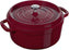 Staub - 4 QT Round Cocotte Bordeaux Red 3.8L - 40502-294