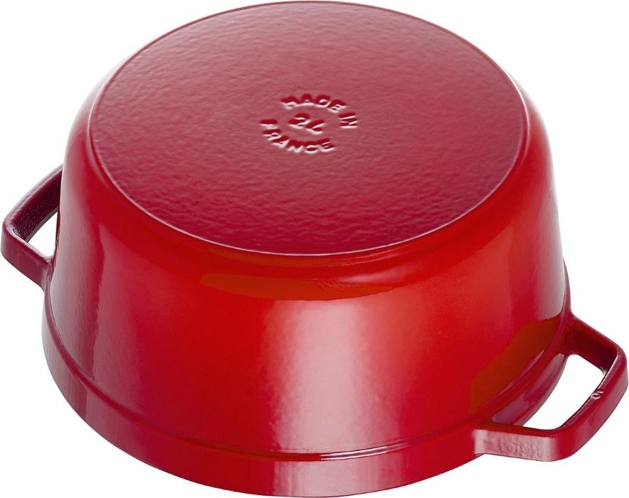 Staub - 4 QT Round Cocotte Cherry Red 3.8L - 40509-835
