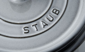 Staub - 4 QT Round Cocotte Graphite Grey 3.8L - 40500-246