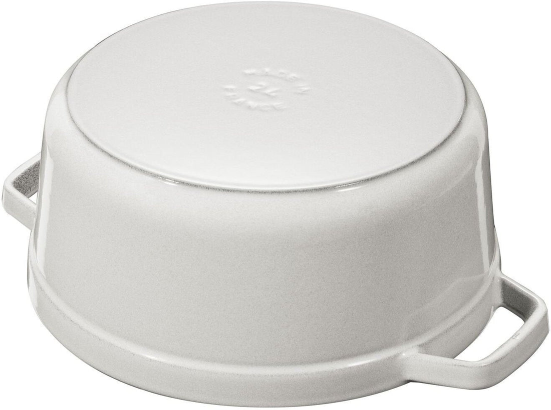 Staub - 4 QT Round Cocotte White Truffle 3.8L - 40501-412