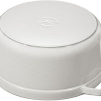 Staub - 4 QT Round Cocotte White Truffle 3.8L - 40501-412