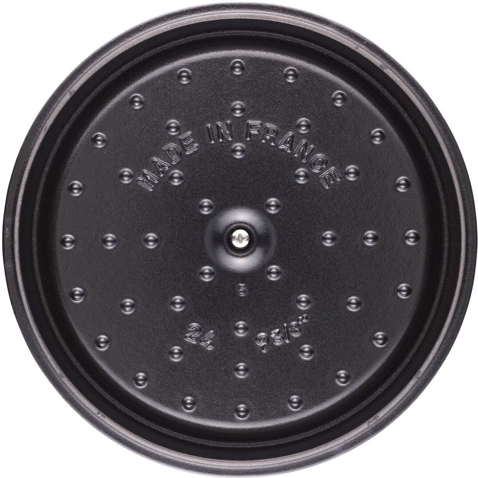 Staub - 4 QT Round Cocotte White Truffle 3.8L - 40501-412