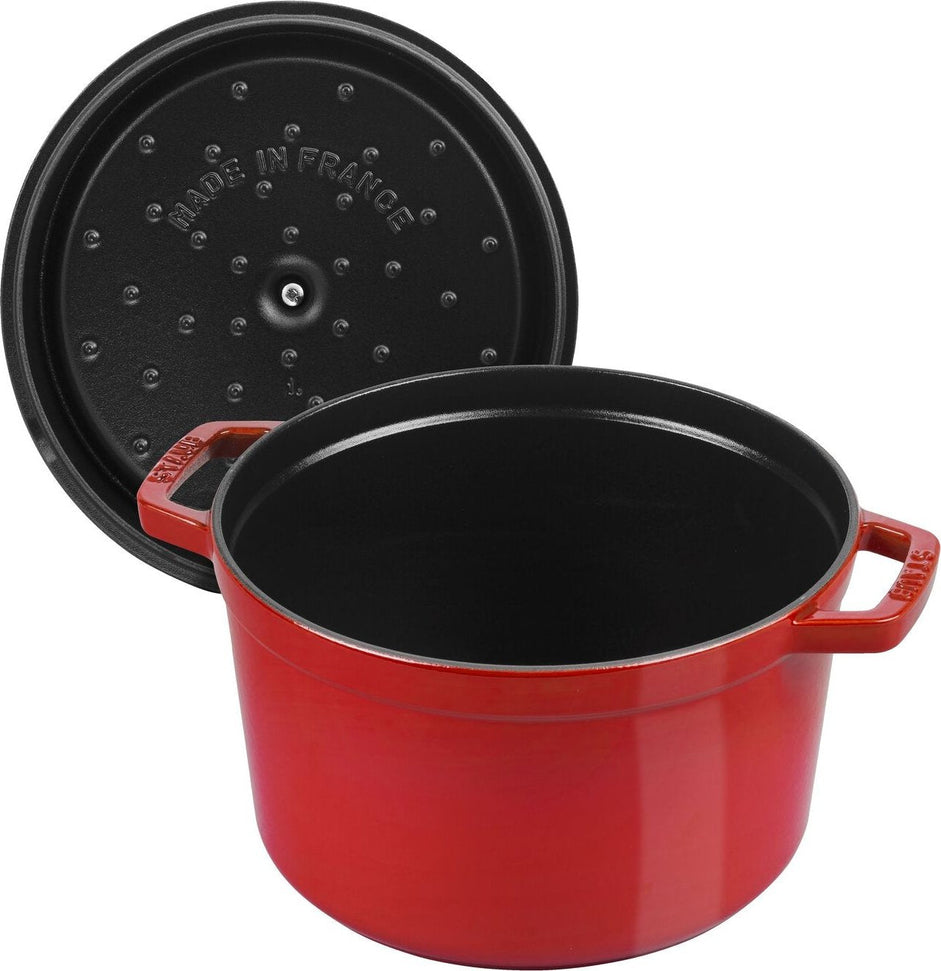 Staub - 5 QT Round High Cocotte Cherry 4.8L - 40501-485