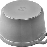 Staub - 5 QT Round High Cocotte Graphite Grey 4.8L - 40502-291