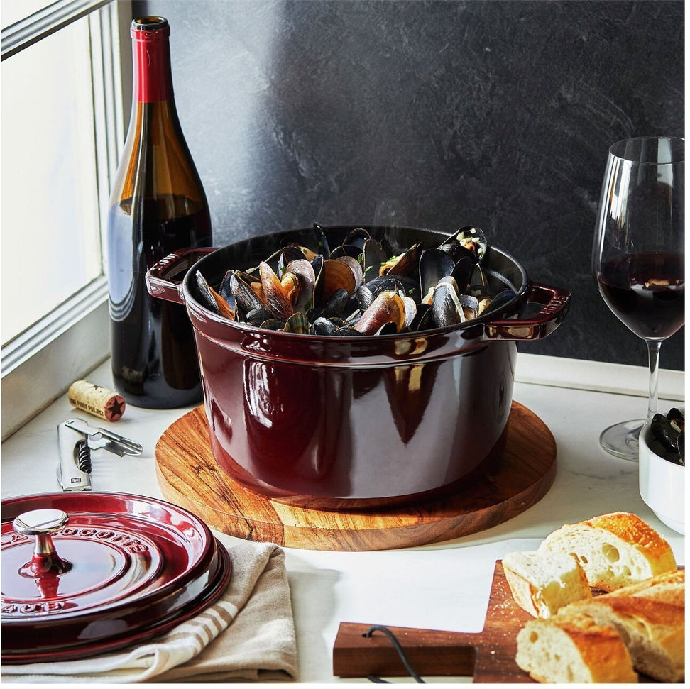 Staub - 5 QT Round High Cocotte Grenadine 4.8L - 40506-577