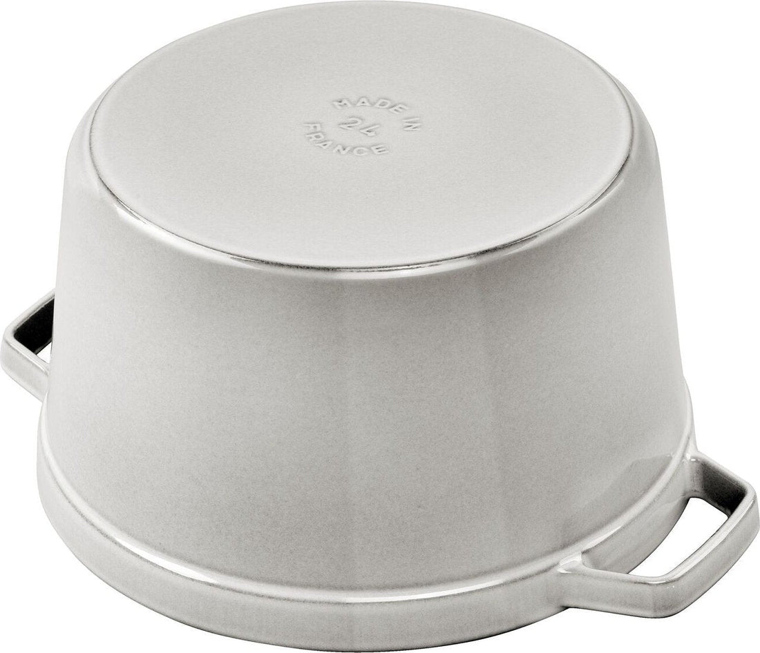 Staub - 5 QT Round High Cocotte White Truffle 4.8L - 40508-223