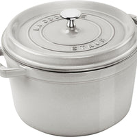 Staub - 5 QT Round High Cocotte White Truffle 4.8L - 40508-223