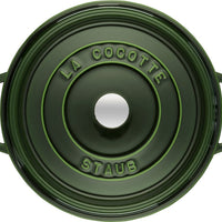 Staub - 5.5 QT Round Cocotte Basil 5.2L - 40509-358