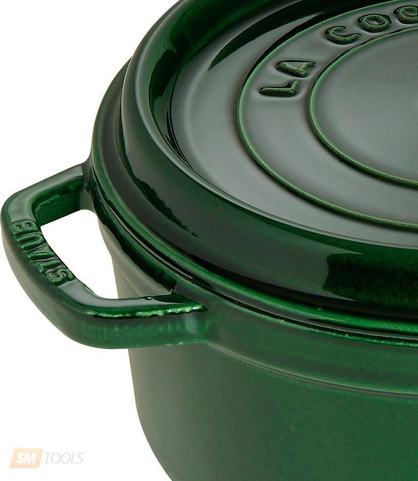 Staub - 5.5 QT Round Cocotte Basil 5.2L - 40509-358