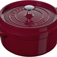 Staub - 5.5 QT Round Cocotte Bordeaux 5.2L - 40502-277