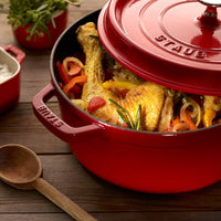 Staub - 5.5 QT Round Cocotte Cherry Red 5.2L - 40509-840