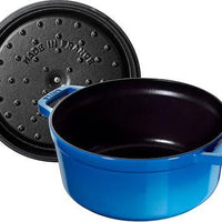 Staub - 5.5 QT Round Cocotte Ice Blue 5.2L - 40501-400