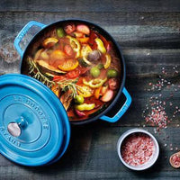 Staub - 5.5 QT Round Cocotte Ice Blue 5.2L - 40501-400