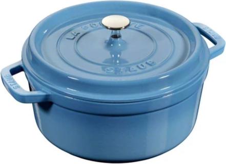 Staub - 5.5 QT Round Cocotte Ice Blue 5.2L - 40501-400