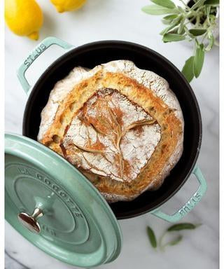Staub - 5.5 QT Round Cocotte Sage 5.2L - 40508-706
