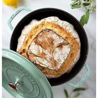 Staub - 5.5 QT Round Cocotte Sage 5.2L - 40508-706