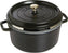 Staub - 5.5 QT Round Cocotte with Steamer Black 5.2L - 40510-606
